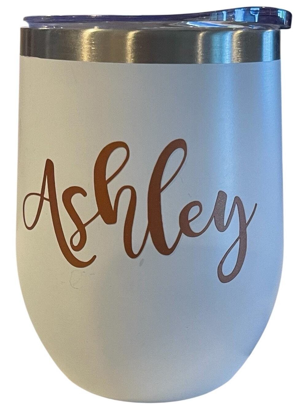 Personalized (Ashley) 12 oz Wine Tumbler